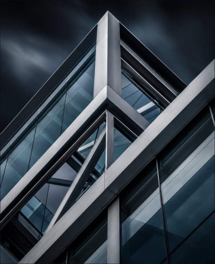 Architectural detail of a modern building
